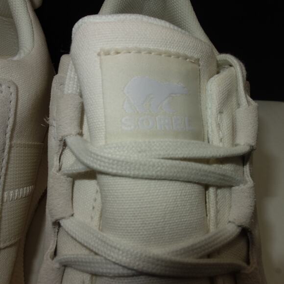 NEW Sorel Out N About III Low Women's 9 Sneakers Shoes Sea Salt Chalk Cream - Picture 11 of 15